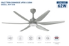 Quạt trần Sunhouse Apex 6 cánh APF7698, Công suất 62W, Đèn LED 18W, Động cơ DC tiết kiệm điện, Điều khiển từ xa, Có chế độ đảo chiều gió, Bảo hành 24 tháng tại nhà