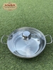 Nồi lẩu inox 3 đáy Fivestar THT-FSCL24IN001 - Chất liệu inox 430, Đường kính 24cm, Vung kính cường lực siêu bền