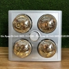Đèn sưởi 4 bóng âm trần Heizen HE4BR, Công suất 1180W, Điều khiển từ xa, Tích hợp 3 chức năng đèn sưởi, đèn chiếu sáng, quạt thông gió, Bóng sưởi chống nổ, chống nước, chống chập điện, Công nghệ chống chói mắt, không đốt cháy oxy, Bảo hành 5 năm phần điện và 3 năm bóng đèn