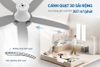 Quạt trần 5 cánh Sunhouse Apex APF7685G, Công suất 60W, Lưu lượng gió 307m3/phút, 6 cấp độ gió, Sải cánh 1420mm, Động cơ DC tiết kiệm điện, Đèn led 24W siêu sáng, Có đảo chiều gió, Có điều khiển từ xa, Bảo hành 24 tháng tại nhà