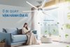 Quạt trần 6 cánh Sunhouse Apex APF7696, Công suất 57W, Lưu lượng gió 320m3/phút, 6 cấp độ gió, Sải cánh 1370mm, Động cơ DC tiết kiệm điện, Đèn led 3 màu 18W siêu sáng, Có điều khiển từ xa, Bảo hành 24 tháng