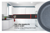 Chảo Vân Đá Full Induction Infinity Sunhouse IF24M - Đường kính 24cm, Chống dính Greblon (Germany) 5 lớp – an toàn, chịu nhiệt tốt