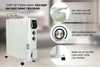 Máy sưởi dầu Sunhouse SHD7084 - 13 lá phát nhiệt lớn, Công suất cao 2400W giúp làm nóng nhanh chóng, nhiệt độ tỏa đều khắp gian phòng,  không đốt cháy oxi, không khô da, Bảo hành 12 tháng