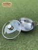 Nồi lẩu inox 3 đáy Fivestar THT-FSCL24IN001 - Chất liệu inox 430, Đường kính 24cm, Vung kính cường lực siêu bền