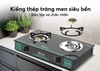 Bếp gas dương kính Sunhouse Mama MMB3378, Mặt kính cường lực dày 7mm, Đầu đốt bằng hợp kim đồng, Kiềng thép tráng men siêu bền, Bảo hành 12 tháng