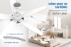 Quạt trần 5 cánh có đèn Sunhouse Apex APF7678W, Công suất 60W, Động cơ BLDC tiết kiệm điện, Lưu lượng gió 367m3/phút, Đèn led 24W siêu sáng với 3 màu, Chế độ đảo chiều quay, lưu thông gió 4 mùa, Bảo hành 2 năm tại nhà
