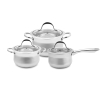 Bộ nồi và quánh Elmich inox 304 Ibiza 3 chiếc cỡ 16,20,24cm EL0124, 2350124