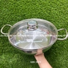 Nồi lẩu inox 3 đáy Fivestar THT-FSCL26IN001 - Chất liệu inox 430, Đường kính 26cm, Vung kính cường lực siêu bền