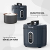 Nồi cơm điện Sunhouse SHD8632, Công suất 700W, Dung tích 1,8 Lít, Lòng nồi hợp kim nhôm phủ chống dính cao cấp, Vỏ hợp kim sơn tĩnh điện siêu bền, Bảo hành 1 năm