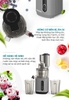 Máy ép trái cây chậm Sunhouse SHD5503 - Công suất 240W, Dung tích 800ml, Động cơ êm ái, Công nghệ lưới lọc Puremax, Bảo hành 12 tháng