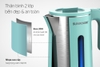 Ấm siêu tốc 2 lớp Sunhouse SHD1351, Công suất 1500W, Dung tích 1.8 Lít, Lớp trong inox 304, lớp ngoài nhựa chịu nhiệt siêu bền, Bảo hành 12 tháng