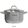 Nồi inox 3 đáy Sunhouse SHG301-30, Đường kính 30cm, Vung kính cường lực siêu bền, Sử dụng trên mọi loại bếp