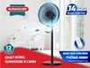 Quạt đứng 8 cánh Sunhouse SHD7346, Điều khiển cảm ứng, Có điều khiển từ xa, Bảo hành 12 tháng