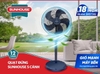 Quạt đứng 5 cánh Sunhouse SHD7382, Công suất 110W, Cánh sắt siêu bền, Lưu lượng gió 132m3/phút, Điều khiển núm xoay, Bảo hành 12 tháng