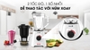 Máy xay sinh tố và ép trái cây Tefal BL42Q166 - Công suất 600W, 2 cối xay riêng biệt, Hàng chính bãng bảo hành 24 tháng