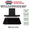 Combo Bếp từ đôi Sunhouse mama SHB-566HL + Máy hút mùi chữ T Sunhouse SHB72093, Công suất 4000W, Có inverter tiết kiệm điện, Bảo hành 3 năm tại nhà