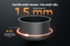 Nồi áp suất điện đa năng Sunhouse SHD1540, Công suất 800W, Dung tích 4 lít, Điều khiển núm xoay, Đa chức năng nấu nướng, Bảng điều khiển tiếng việt, Bảo hành 12 tháng
