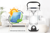 Đèn tích điện năng lượng mặt trời Sunhouse SHE-6899S, Thời gian sử dụng 20 giờ, Bảo hành 12 tháng