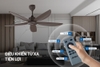 Quạt trần Sunhouse Apex 5 cánh APF7661, Công suất 57W, Động cơ DC tiết kiệm điện, Điều khiển từ xa, Có chế độ đảo chiều gió, Bảo hành 24 tháng tại nhà