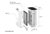 Máy lọc không khí Sunhouse SHD-20AP9718, Công suất 45W, Lưu lượng không khí 180m3/h, Diện tích sử dụng 25m2, Màng HEPA đa lớp, Bảo hành 12 tháng