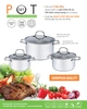 BỘ NỒI INOX ELMICH SMARTCOOK 3 CHIẾC CỠ 18CM, 20CM, 24CM SM3330, 2353330