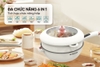 Chảo điện đa năng Sunhouse SHD4555, Công suất 1600W, Dung tích 5L, Đa chức năng nấu nướng tiện lợi, Bảo hành 12 tháng