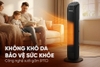Sưởi điện Ceramic Sunhouse SHD7077, công suất 2000W, Tích hợp cảm biến tự ngắt (chế độ ECO) cảm biến nhiệt theo nhiệt độ môi trường, tự ngắt hoặc giảm công suất để tiết kiệm điện năng, đảm bảo an toàn sử dụng, Bảo hành 12 tháng