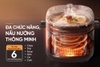 Nồi áp suất điện đa năng Sunhouse SHD1540, Công suất 800W, Dung tích 4 lít, Điều khiển núm xoay, Đa chức năng nấu nướng, Bảng điều khiển tiếng việt, Bảo hành 12 tháng