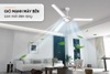 Quạt trần 3 cánh Sunhouse SHD7659, Công suất 75W, Động cơ bằng đồng, Trục quay ổ bi vận hành êm ái, 5 tốc độ gió, Sải cánh 1400mm, Điều khiển núm xoay, Bảo hành 12 tháng