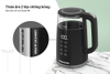 Ấm siêu tốc 2 lớp Sunhouse SHD1333, Công suất 1850W, Dung tích 1.7 Lít, Lớp trong inox 304, lớp ngoài nhựa chịu nhiệt siêu bền, Bảo hành 12 tháng