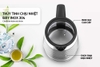 Ấm siêu tốc thủy tinh 1.8L Sunhouse SHD1220, Công suất 1850W, Chất liệu thủy tinh cao cấp, Đáy INOX 304 bền bỉ, Bảo hành 12 tháng