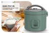 Nồi cơm điện Sunhouse Mama SHD8666G, Công suất 700W, Dung tích 1,8 Lít, Lòng nồi hợp kim nhôm phủ chống dính Ceramic, Vỏ nhựa cách nhiệt siêu bền, Bảo hành 2 năm