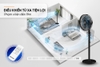 Quạt đứng 8 cánh Sunhouse SHD7346, Công suất 60W, 3 chế độ gió, Hẹn giờ linh hoạt, Điều khiển cảm ứng, Có điều khiển từ xa, Bảo hành 12 tháng