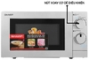Lò vi sóng Sharp R-207VN-SL, Công suất 700W, Dung tích 20 lít, Có chức năng hâm nóng rã đông, Bảo hành chính hãng 12 tháng