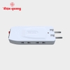Ổ cắm xoay gấp gọn Điện Quang ĐQ ESK RT W4 62228182 - Loại 4 Lỗ-1 công tắc, Công suất chịu tải 2500W, Xoay gấp 180 độ