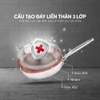Chảo inox nguyên khối elmich Trimax EL-3738Max, Đường kính 24cm, Chất liệu inox 304 không có chống dính, Sử dụng trên mọi loại bếp, 2353738Max