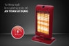 Sưởi điện 3 bóng halogen Sunhouse SHD7016, Công suất 1200W, 3 chế độ nhiệt, làm ấm cực nhanh, không gây khô da, tự động ngắt điện khi bị nghiêng đổ, Bảo hành 12 tháng