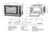 Lò nướng Sunhouse Mama SHD4250S, Công suất 1850W, Dung tích 50 lít, Điều khiển bằng núm xoay, 6 chế độ nướng, Bảo hành 24 tháng