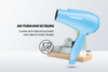 Máy sấy tóc Sunhouse SHD2305, Công suất 650 W, 2 tốc độ, 2 mức nhiệt độ, Có thể gấp gọn, Bảo hành 12 tháng