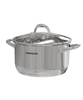 Nồi inox 3 đáy Sunhouse SHG301-16, Đường kính 16cm, Vung kính cường lực siêu bền, Sử dụng trên mọi loại bếp