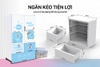 Tủ nhựa sơ sinh 2 cánh Happy Baby SUNHOUSE KS - CA1177B3, Chất liệu PP an toàn sức khỏe, Dễ dàng tháo lắp, 2 cánh 3 ngăn chứa rộng rãi