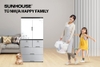 Tủ nhựa 2 cánh 4 ngăn Happy Family Sunhouse KS-CA1400F4, Chất liệu PP an toàn sức khỏe, Dễ dàng tháo lắp, 4 ngăn chứa rộng rãi