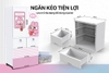 Tủ nhựa sơ sinh 2 cánh Happy Baby SUNHOUSE KS - CA1400G4, Chất liệu PP an toàn sức khỏe, Dễ dàng tháo lắp, 2 cánh 4 ngăn chứa rộng rãi