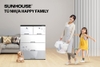 Tủ nhựa đôi 5 ngăn Happy Family Sunhouse KS-CA688F5, Chất liệu PP an toàn sức khỏe, Dễ dàng tháo lắp, 5 ngăn chứa rộng rãi