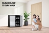 Tủ giày nhựa 2 cánh Sunhouse KS-CA726S, Chất liệu PP an toàn sức khỏe, Dễ dàng tháo lắp, 3 ngăn chứa rộng rãi