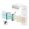 Máy lọc không khí và tạo ẩm Sharp KC-G60EV-W, Thiết kế đơn giản thông minh, Công nghệ Inverter tiết kiệm điện, Lọc sạch đến 99,97% bụi mịn từ 0.3µm, Bảo hành 12 tháng