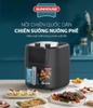 Nồi chiên không dầu Sunhouse SHD4037, Công suất 1800W,  Dung tích 9 Lít, Điều khiển núm xoay, Công nghệ Rapid Air, Chống dính Whitford (USA) siêu bền, Sản xuất tại Việt Nam, Bảo hành 12 tháng