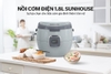 Nồi cơm điện Sunhouse SHD8663G, Công suất 700W, Dung tích 1,8 Lít, Lòng nồi hợp kim nhôm phủ chống dính cao cấp, Vỏ hợp kim sơn tĩnh điện siêu bền, Bảo hành 1 năm