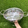 Nồi lẩu inox 3 đáy Fivestar THT-FSCL28IN001 - Chất liệu inox 430, Đường kính 28cm, Vung kính cường lực siêu bền