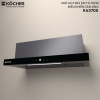 Máy hút mùi Kocher K6370S, Công suất  120W, Công suất hút 900m³/h,Bàn phím điều khiển cảm ứng, Motor bền bỉ, vận hành siêu êm á, Than hoạt tính khử mùi